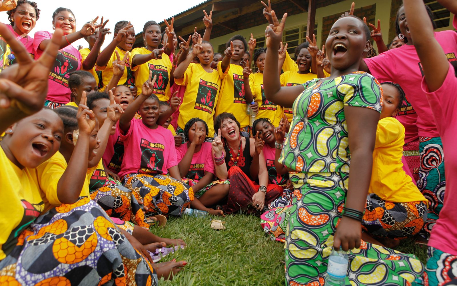 Eve Ensler and members of City of Joy.